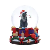 Lisa Parker Krampuss Cat Snow Globe 13.5cm Homeware