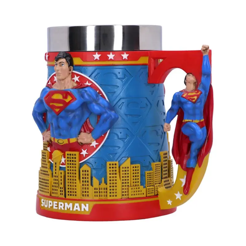 Superman Man of Steel City Skyline Tankard 15.5cm Homeware 3