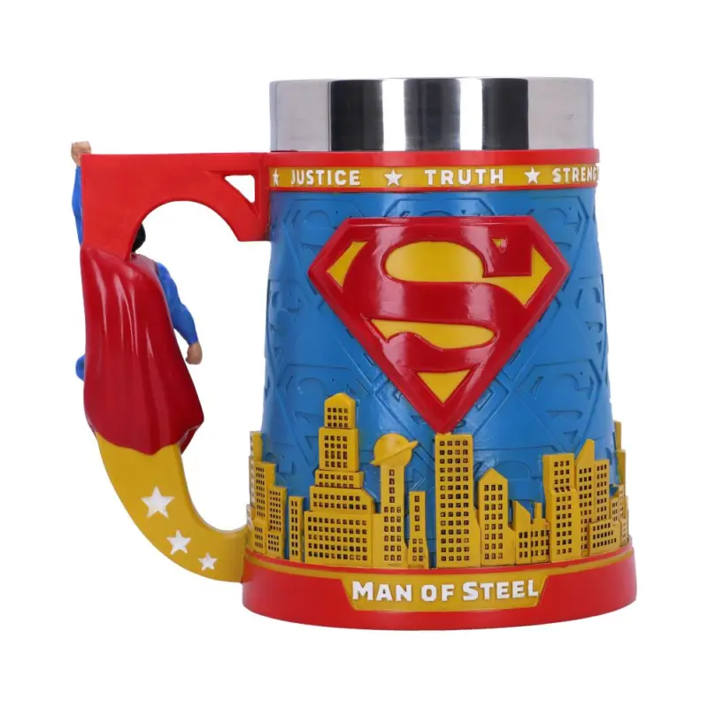 Superman Man of Steel City Skyline Tankard 15.5cm Homeware 5