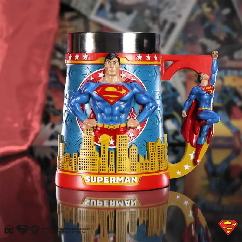 Superman Man of Steel City Skyline Tankard 15.5cm Homeware 9