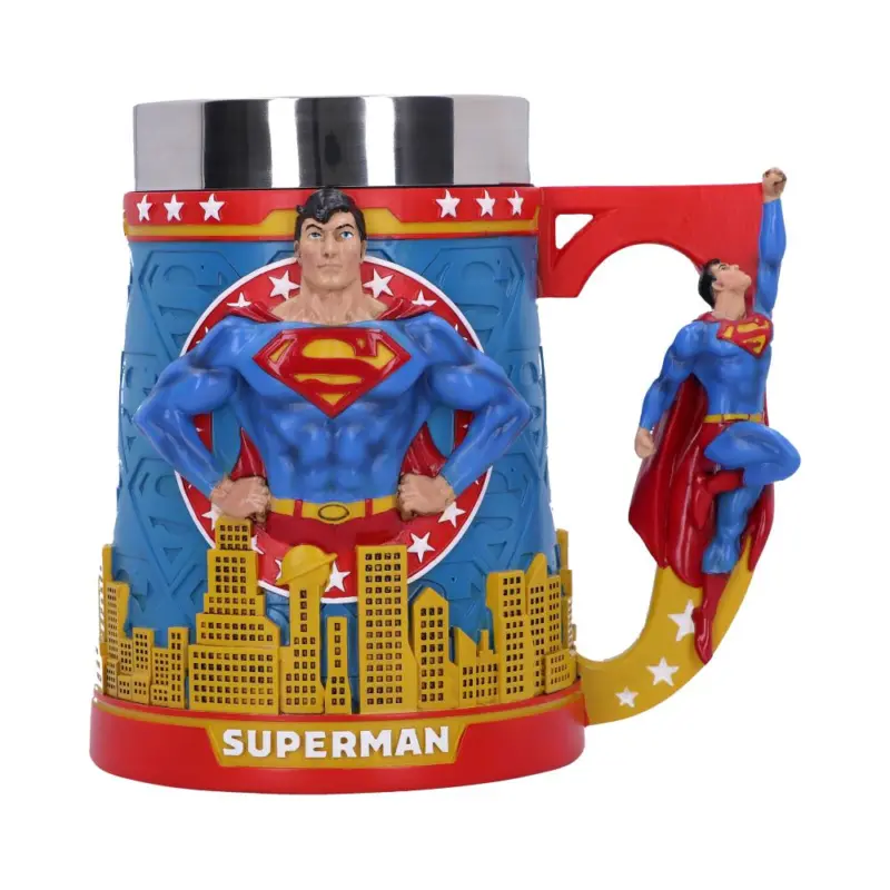 Superman Man of Steel City Skyline Tankard 15.5cm Homeware