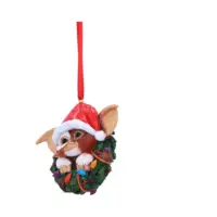 Gremlins Gizmo in Wreath Hanging Ornament 10cm Christmas Decorations 2