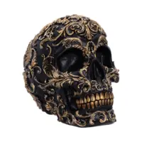Renaissance Black and Gold Skull 19cm Figurines Medium (15-29cm)