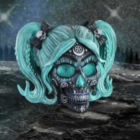 Nemesis Now Drop Dead Gorgeous – Cute and Cosmic Witchy Doll Skull 19.5cm Figurines Medium (15-29cm) 2