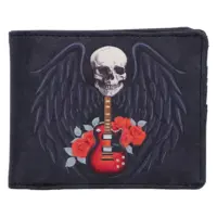 Rock and Roses Gothic Skull Wallet 11cm Gifts & Games