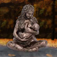 Nemesis Now Earth Mother and Baby Bronze Figurine 11cm Figurines Small (Under 15cm) 2