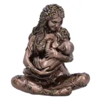 Nemesis Now Earth Mother and Baby Bronze Figurine 11cm Figurines Small (Under 15cm)