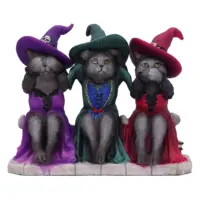 Three Wise Witchy Kittys Ornament 15.3cm Figurines Medium (15-29cm)