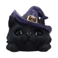 Nemesis Now Familiar Grin black cat head with light up eyes 13.8cm Figurines Small (Under 15cm)