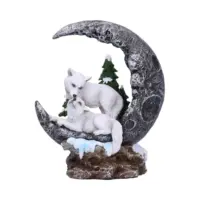 Nemesis Now Lunar Companions Wolves Moon Figurine 19.3cm Figurines Medium (15-29cm)