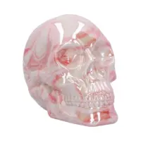 Marbellum Pink Marble Skull (Large) 13.5cm Figurines Medium (15-29cm)