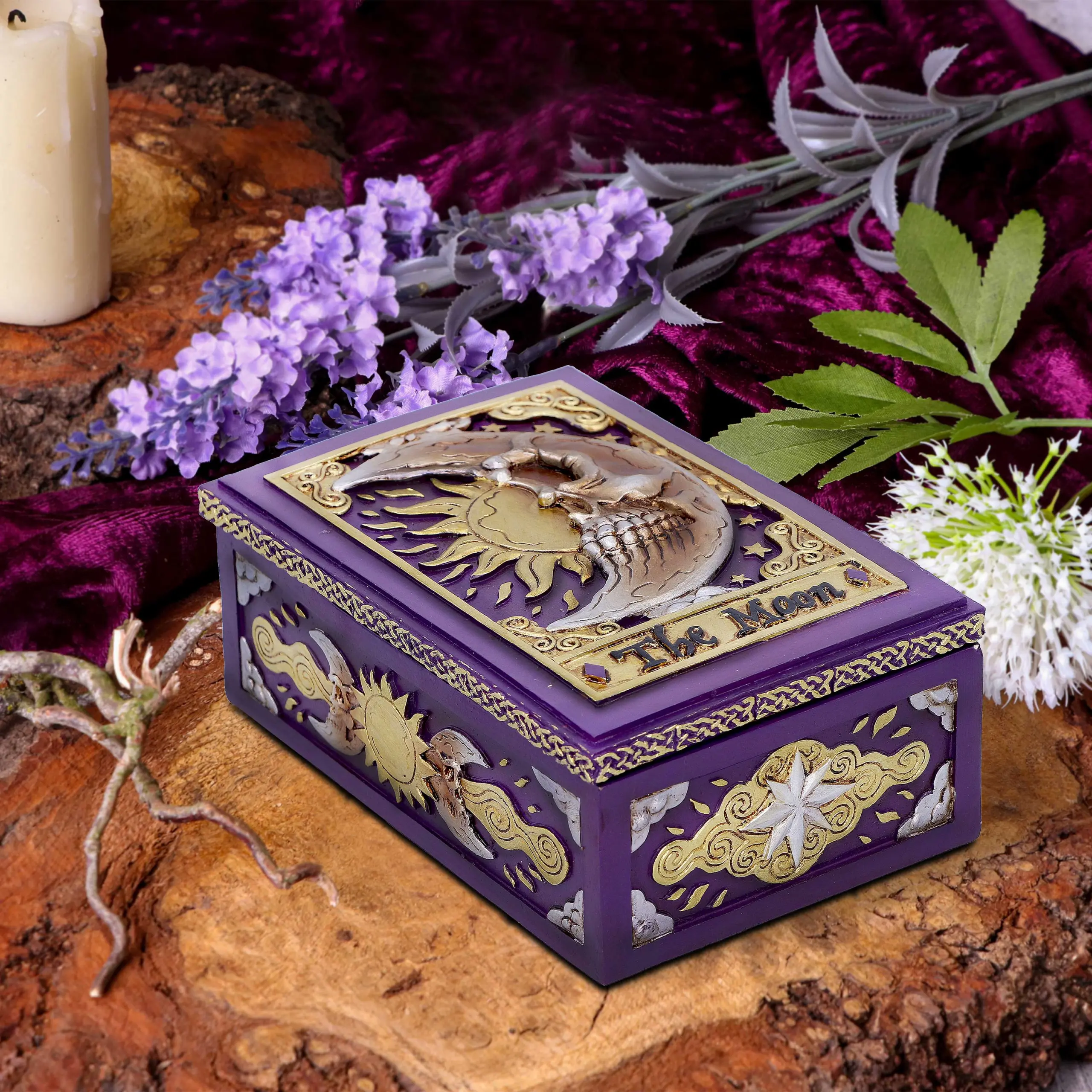 Nemesis Now The Moon Tarot Trinket Box 14.3cm Boxes & Storage 3 Nemesis Now The Moon Tarot Trinket Box 14.3cm Boxes & Storage 3