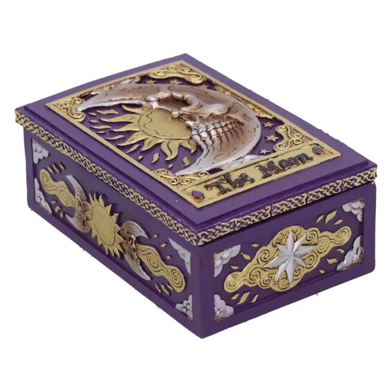 The Moon Tarot Trinket Box 14.3cm Boxes & Storage