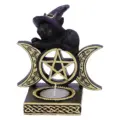 Black Magic Cat Tea Light Holder 11.2cm Candles & Holders 2