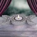 Triple Moon Spiritual Tea Light Holder 17.5cm Candles & Holders 10