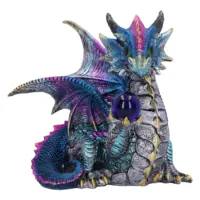 Nemesis Now Orb Hoard Dragon Figurine (Blue) 15.5cm Figurines Medium (15-29cm)