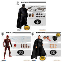 Mezco One:12 Collective Justice League Batman Superman And The Flash Steel Boxed Set One:12 Collective