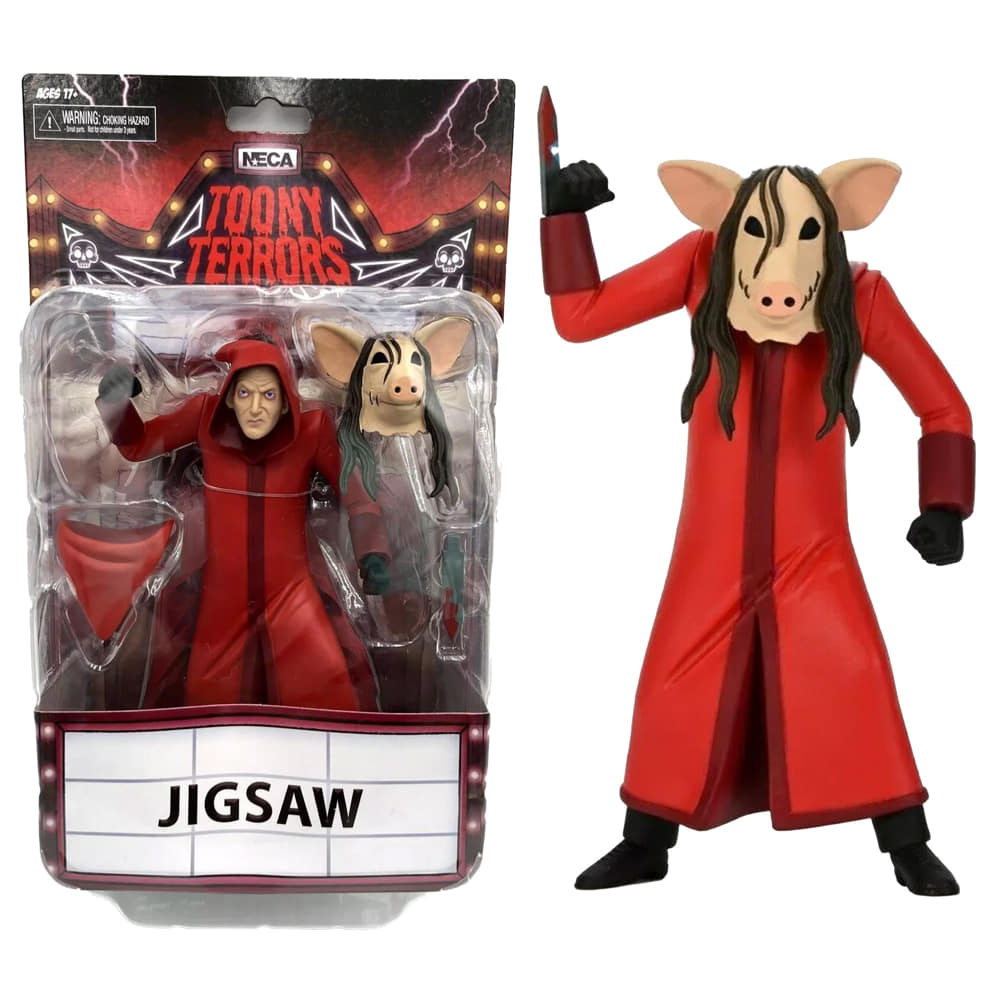 NECA Toony Terrors Saw Jigsaw Killer (Red Robe Version) 6 Inch Scale Action Figure Toony Terrors NECA Toony Terrors Saw Jigsaw Killer (Red Robe Version) 6 Inch Scale Action Figure Toony Terrors