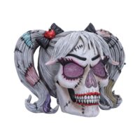 Nemesis Now Drop Dead Gorgeous – Pins and Needles Franken-doll Skull 20.5cm Figurines Medium (15-29cm)