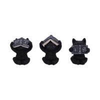 Nemesis Now Three Wise Witchy Black Spell Cats 8.5cm Figurines Small (Under 15cm)