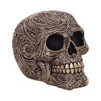 Nemesis Now Paisley Black and Gold Skull Head 15cm Figurines Medium (15-29cm)