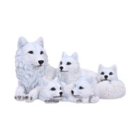 Nemesis Now Pups Protection Mother Wolf and Cubs Figurine 20.5cm Figurines Medium (15-29cm)