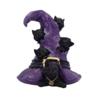 Nemesis Now Magical Mischief Witch Hat and Black Cats Figurine 14cm Figurines Small (Under 15cm)