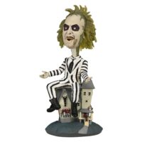 PRE-ORDER NECA Beetlejuice (1988) Head Knocker Striped Suit Bobbleheads