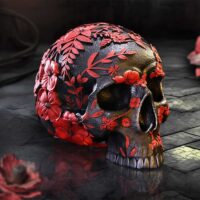 Nemesis Now Age of Opium Poppy Skull 18.5cm Figurines Medium (15-29cm) 2