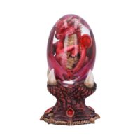 Nemesis Now Elemental Dragonlings – Fire Dragon in Clear Egg 12cm Figurines Small (Under 15cm)