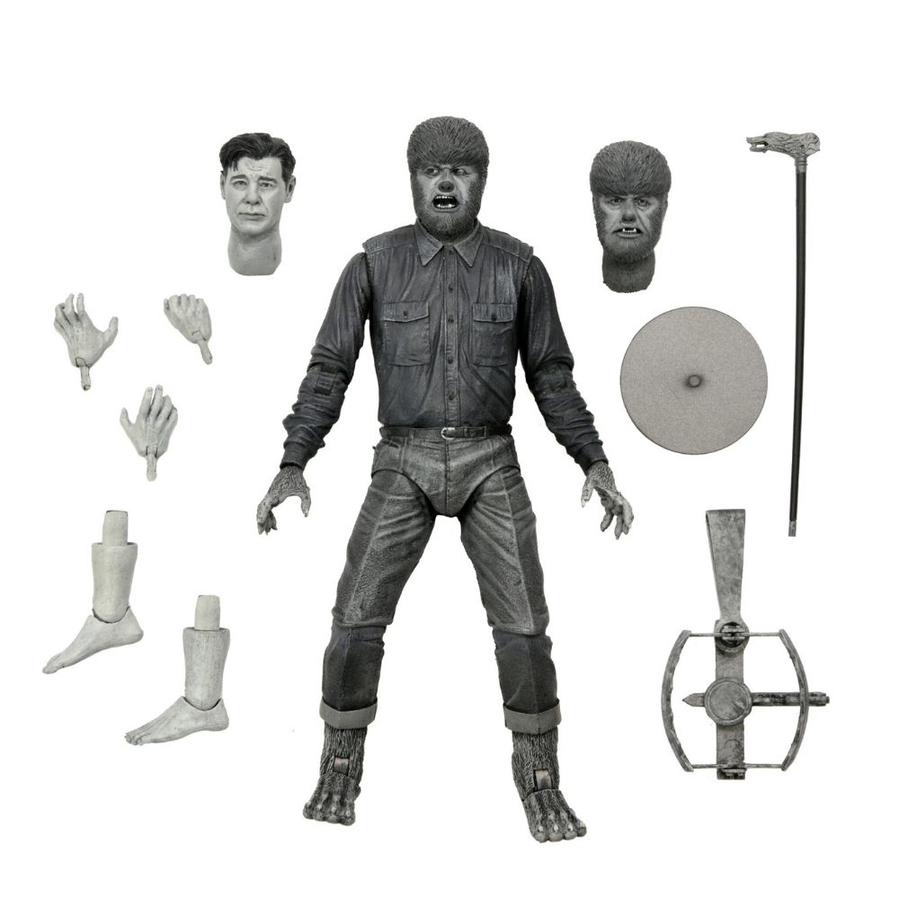 NECA Universal Monsters (B/W) Wolf Man Ultimate 7 Inch Scale Action Figure 7" Figures 3 NECA Universal Monsters (B/W) Wolf Man Ultimate 7 Inch Scale Action Figure 7" Figures 3
