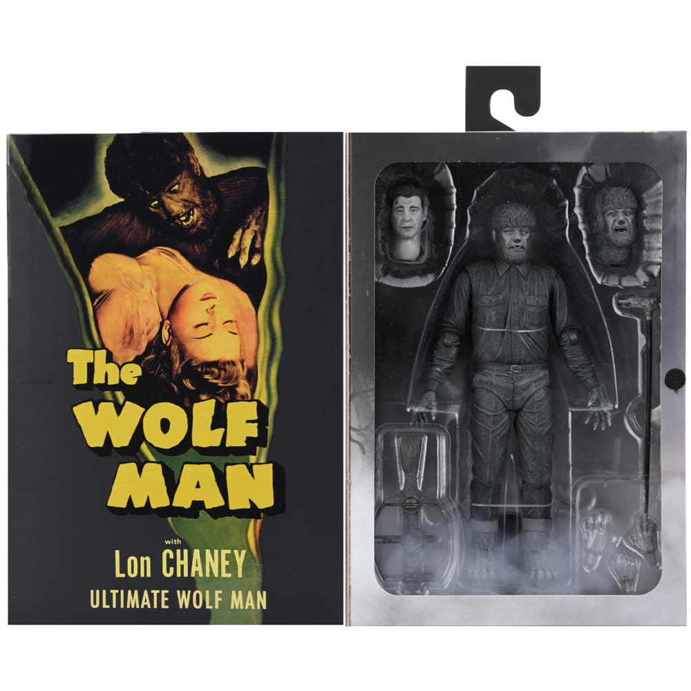 NECA Universal Monsters (B/W) Wolf Man Ultimate 7 Inch Scale Action Figure 7" Figures NECA Universal Monsters (B/W) Wolf Man Ultimate 7 Inch Scale Action Figure 7" Figures
