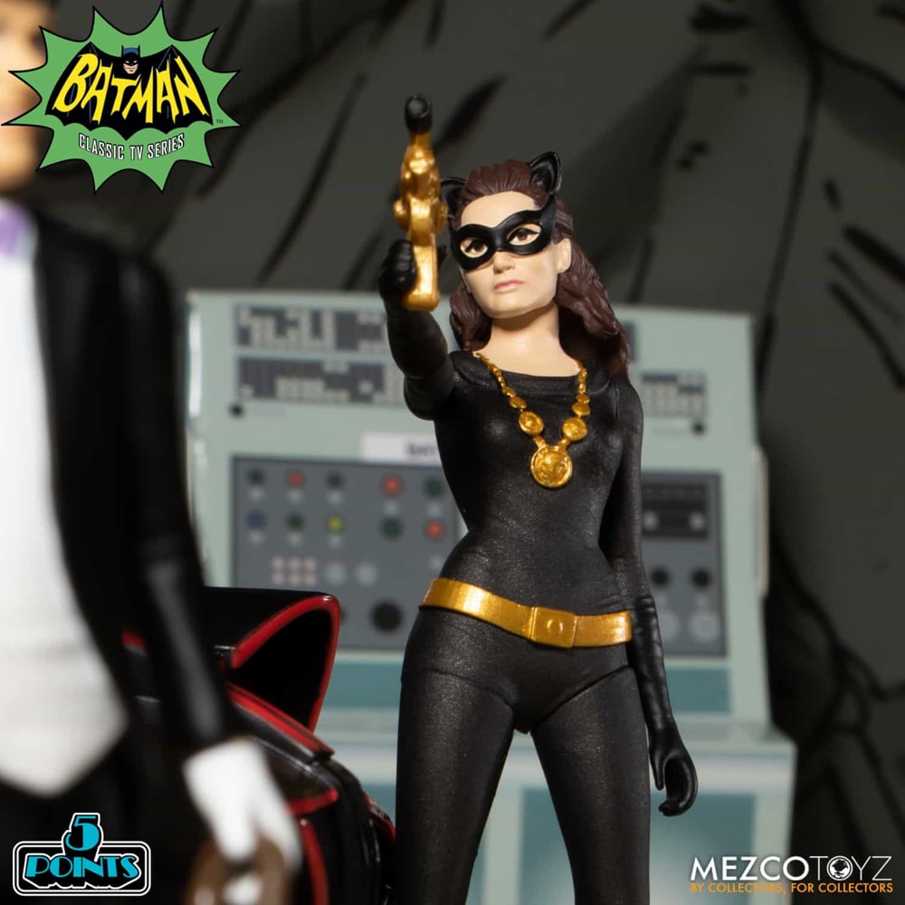 Mezco Batman 5 points (1966): Deluxe Action Figure Set 5 Points 13 Mezco Batman 5 points (1966): Deluxe Action Figure Set 5 Points 13