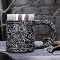 Nemesis Now Ride for Glory Medieval Templar Tankard Homeware 2