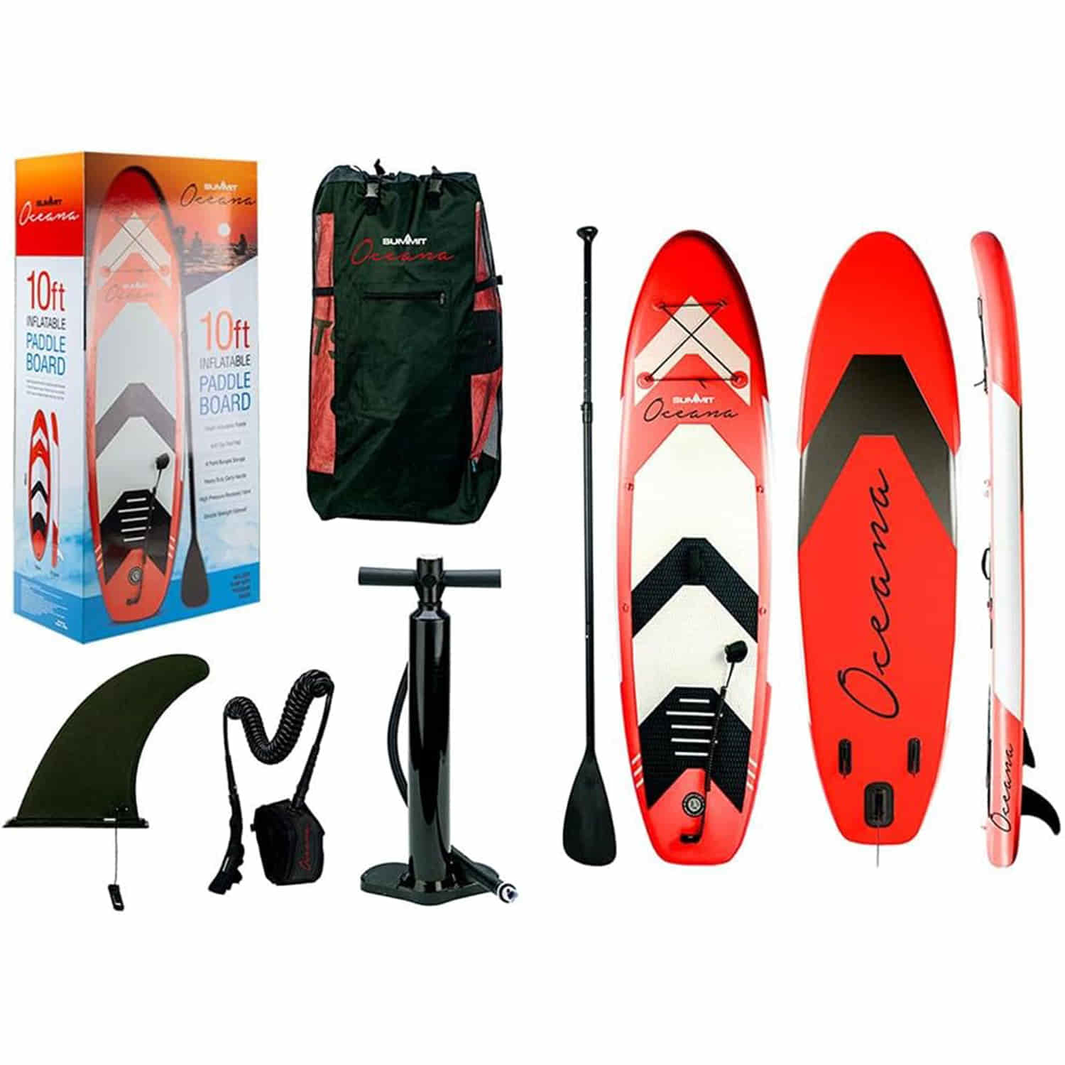 Summit Oceana 10ft Inflatable Paddle Board With Pump & Kit Gifts & Games Summit Oceana 10ft Inflatable Paddle Board With Pump & Kit Gifts & Games