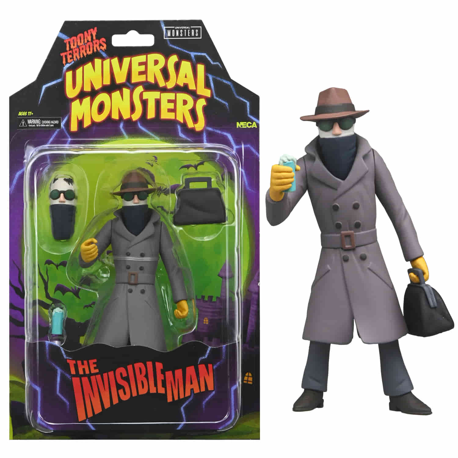 Toony Terrors Series 12 Universal Monsters Invisible Man 6 Inch Scale Action Figure Toony Terrors Toony Terrors Series 12 Universal Monsters Invisible Man 6 Inch Scale Action Figure Toony Terrors