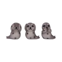 Nemesis Now Three Wise Seals Decorative Resin Figurine Set 7.5cm Figurines Small (Under 15cm)