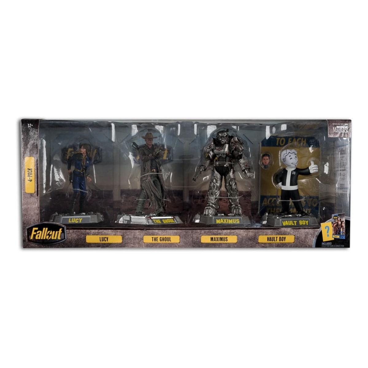 McFarlane Toys Fallout Movie Maniacs PVC Statue 4-Pack Lucy, Maximus, The Ghoul and Vault Boy 15cm 6" Figures 7 McFarlane Toys Fallout Movie Maniacs PVC Statue 4-Pack Lucy, Maximus, The Ghoul and Vault Boy 15cm 6" Figures 7