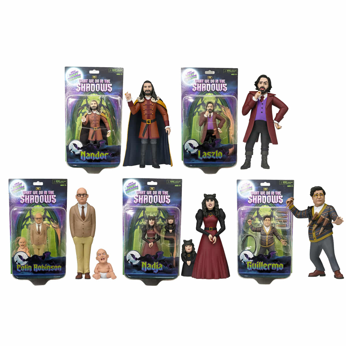 NECA What We Do In The Shadows Toony Terrors (Series 11) Complete Set 6 Inch Scale Action Figures Toony Terrors NECA What We Do In The Shadows Toony Terrors (Series 11) Complete Set 6 Inch Scale Action Figures Toony Terrors
