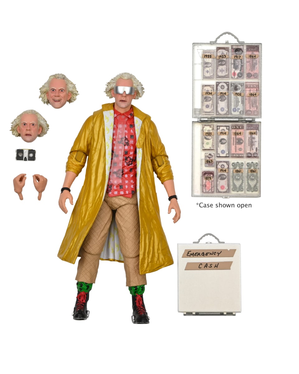 NECA Back To The Future Doc Brown Part 2 Ultimate 7 Inch Scale Action Figure 7" Figures 3 NECA Back To The Future Doc Brown Part 2 Ultimate 7 Inch Scale Action Figure 7" Figures 3