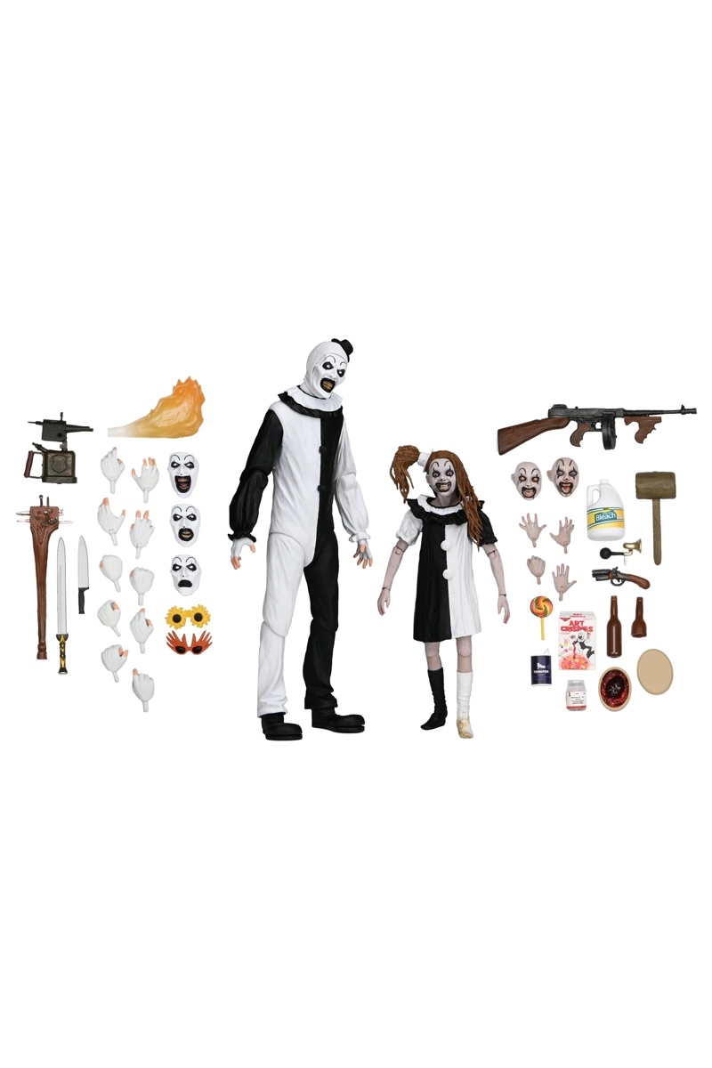 PRE-ORDER NECA Terrifier 2 Art The Clown and Little Pale Girl Ultimate 7 Inch Scale 2-pack 7" Figures 19 PRE-ORDER NECA Terrifier 2 Art The Clown and Little Pale Girl Ultimate 7 Inch Scale 2-pack 7" Figures 19