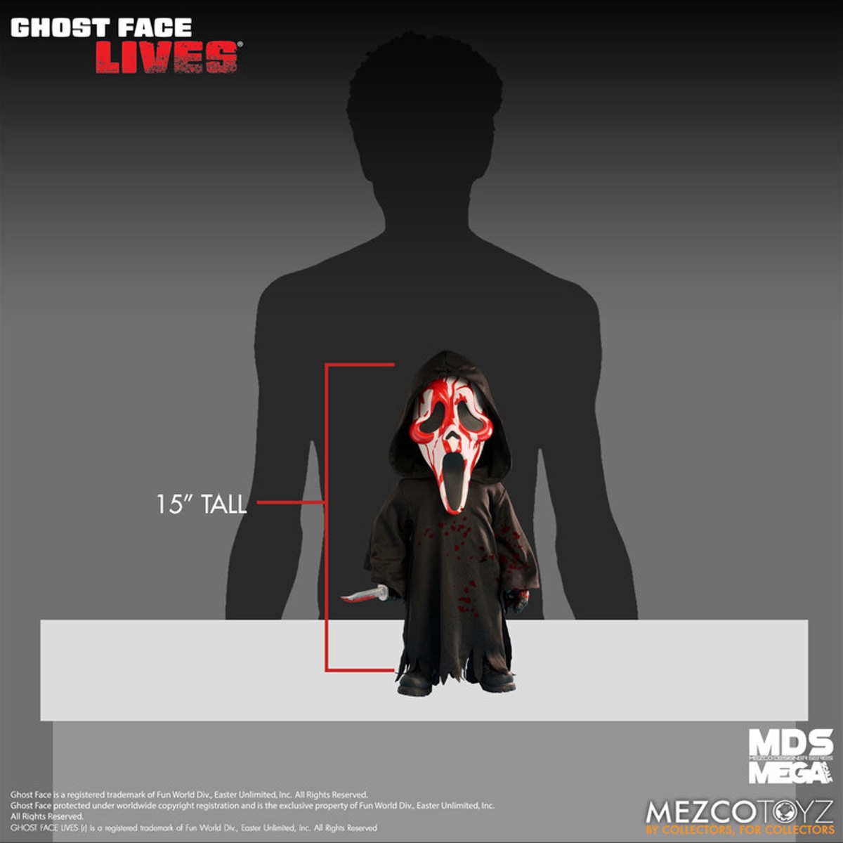 PRE-ORDER Mezco Scream Ghost Face “Bloody” Version 15 Inch Mega Scale Figure MDS Mega Scale 3 PRE-ORDER Mezco Scream Ghost Face “Bloody” Version 15 Inch Mega Scale Figure MDS Mega Scale 3
