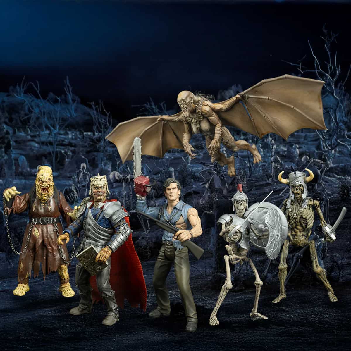 PRE-ORDER Evil Dead Army Of Darkness 5 Inch Action Figures Complete Set Trick or Treat Studios 5" Figures PRE-ORDER Evil Dead Army Of Darkness 5 Inch Action Figures Complete Set Trick or Treat Studios 5" Figures