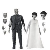 PRE-ORDER NECA Universal Monsters The Bride Of Frankenstein 90th Anniversary The Monster And His Mate 7 Inch Action Figure 2-pack (Black and White) 7" Figures 2