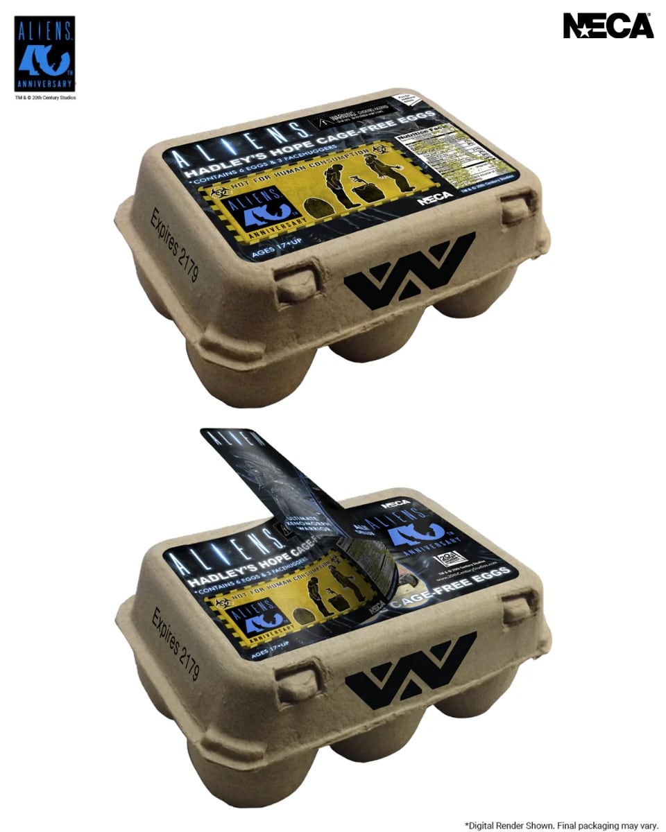 PRE-ORDER NECA Aliens (1986) 40th Anniversary Carton Of Alien Eggs Accessory 6-pack 7" Figures 3 PRE-ORDER NECA Aliens (1986) 40th Anniversary Carton Of Alien Eggs Accessory 6-pack 7" Figures 3