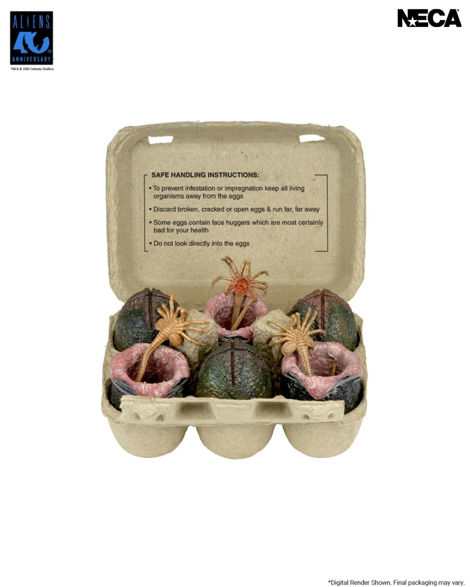 PRE-ORDER NECA Aliens (1986) 40th Anniversary Carton Of Alien Eggs Accessory 6-pack 7" Figures 9 PRE-ORDER NECA Aliens (1986) 40th Anniversary Carton Of Alien Eggs Accessory 6-pack 7" Figures 9
